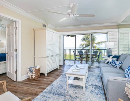 Sanibel Surfside 123 living room and view