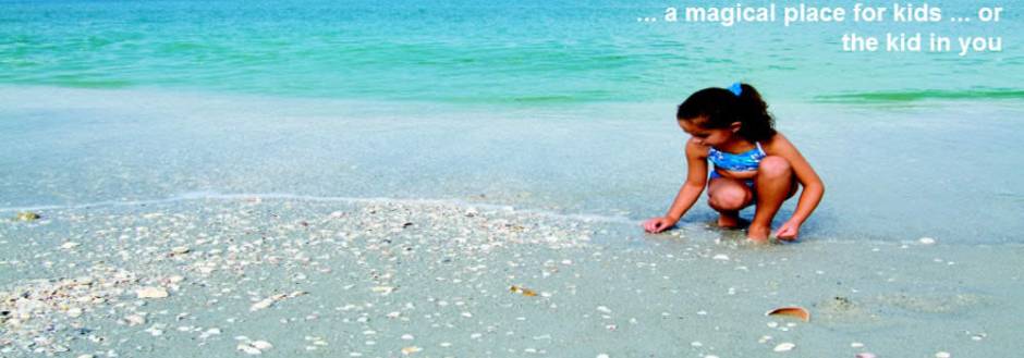 Little Girl on Sanibel picking up shells