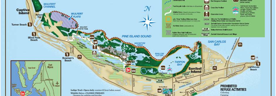 Sanibel JN "Ding" Darling map or trails