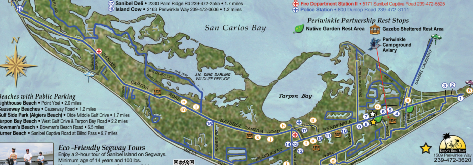 Sanibel Bike map