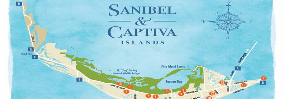 Sanibel Beach Map