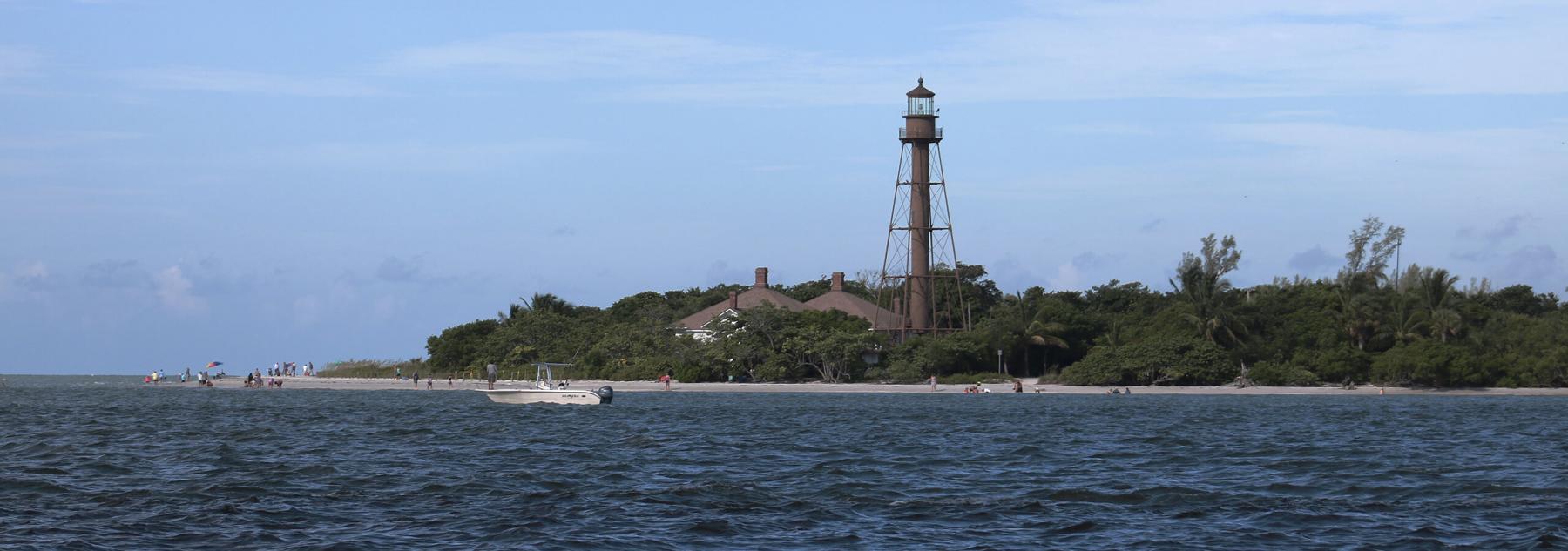 Sanibel Lighthouse from the water