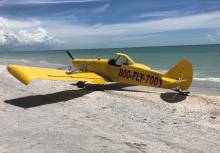 Plane on the beach, Sanibel 